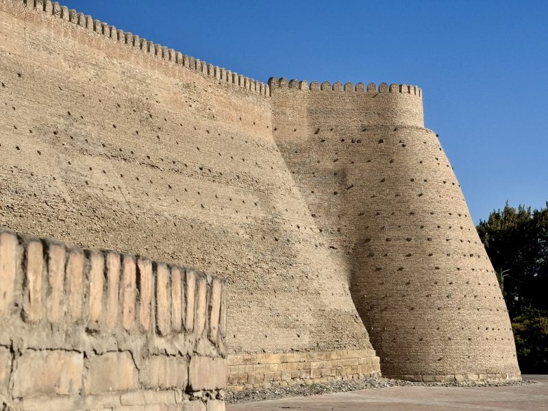 Recinto amurallado en Bukhara (Bujará). Foto propia.